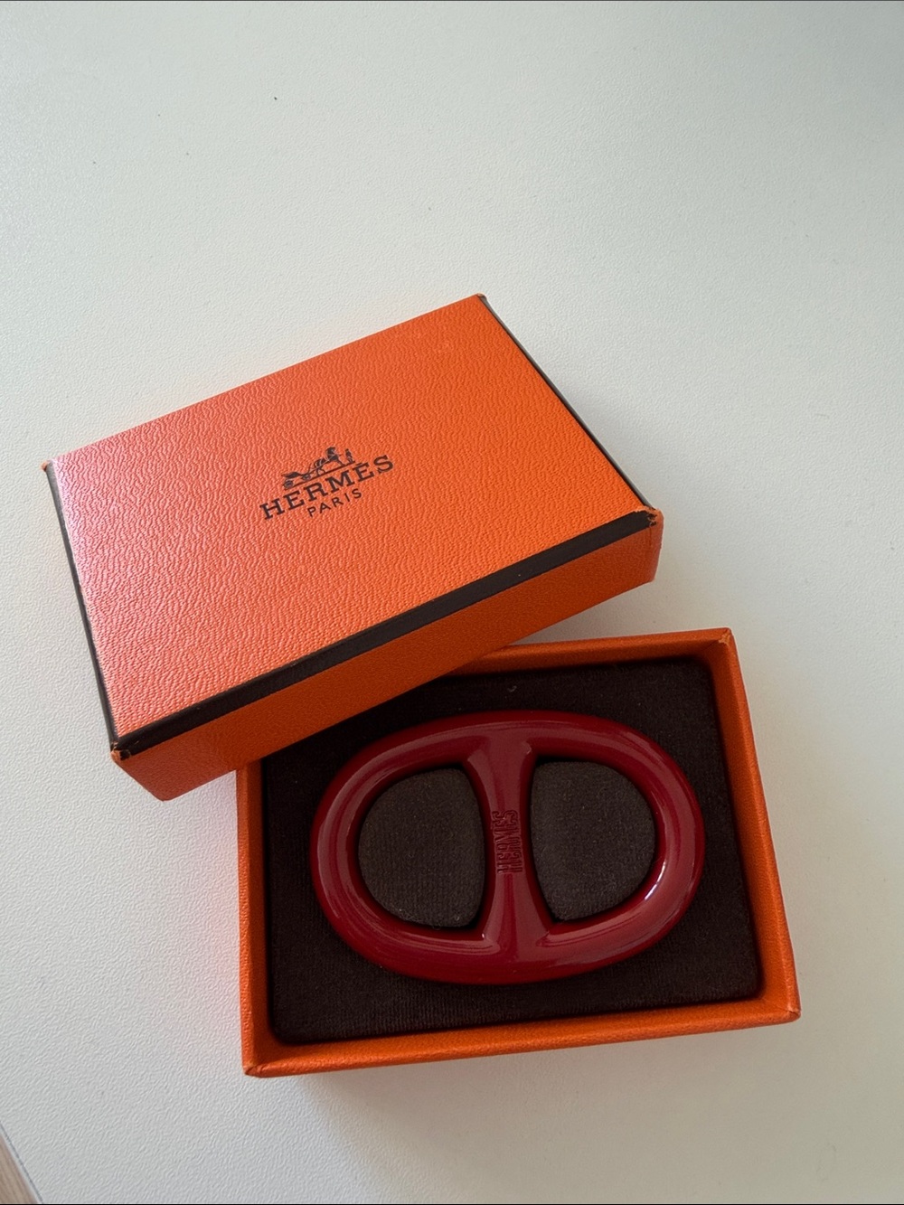 Hermes Chaine d'Ancre scarf ring